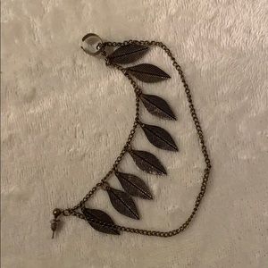 Feather Ear Cuff Chain Earring